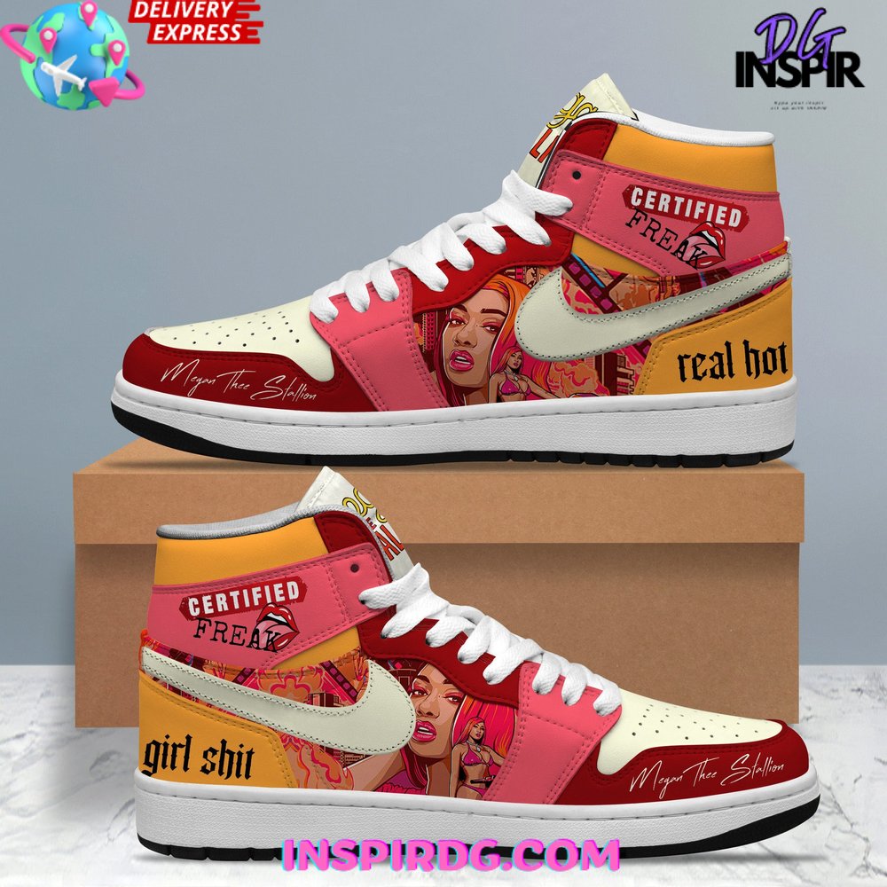 Ideafootwear Megan Thee Stallion AJ1 High Sneakers Shoes For Men And Women 2