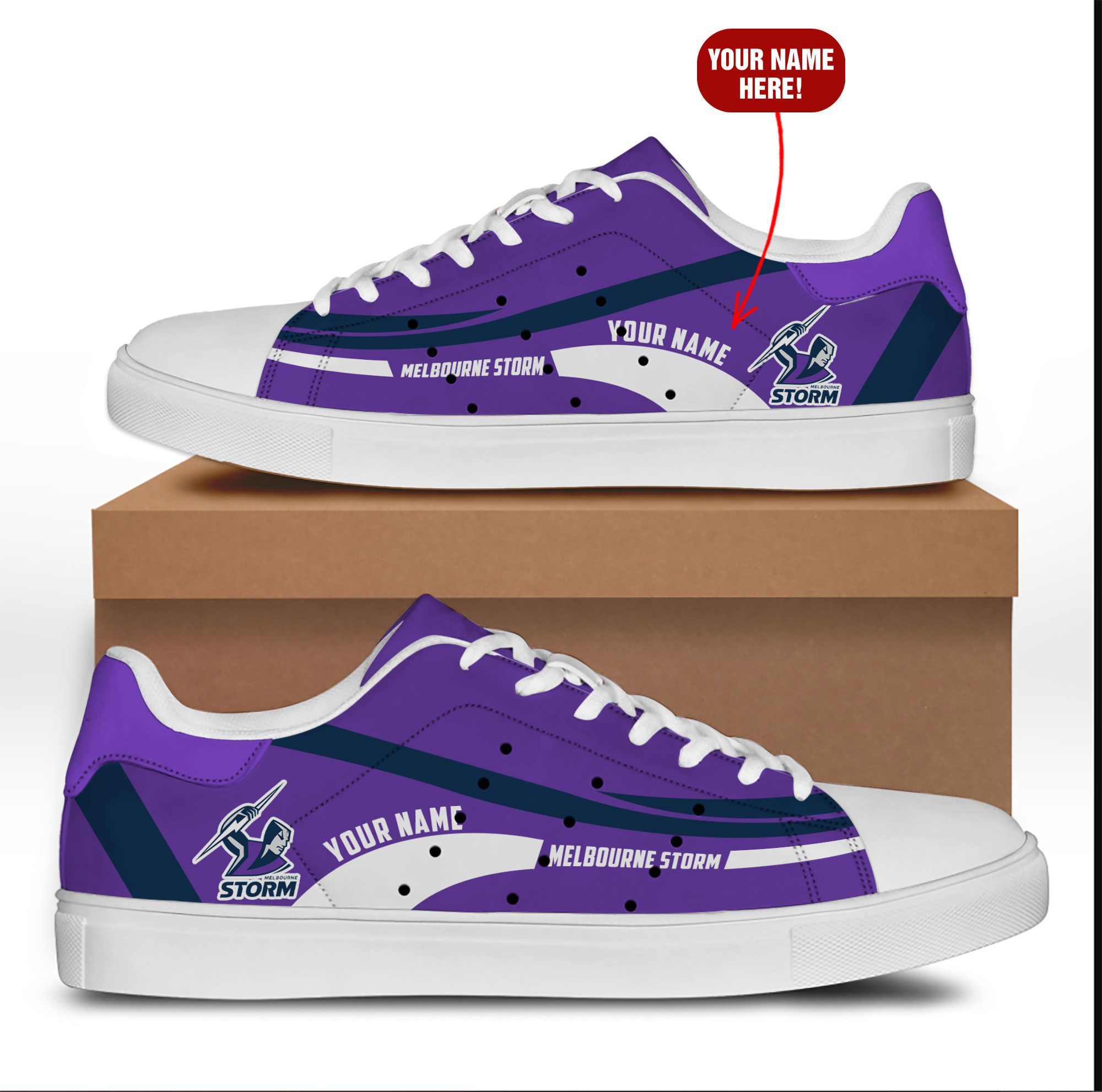 Ideafootwear Melbourne Storm Skate Stan Shoes Sneakes For Men And Women 4