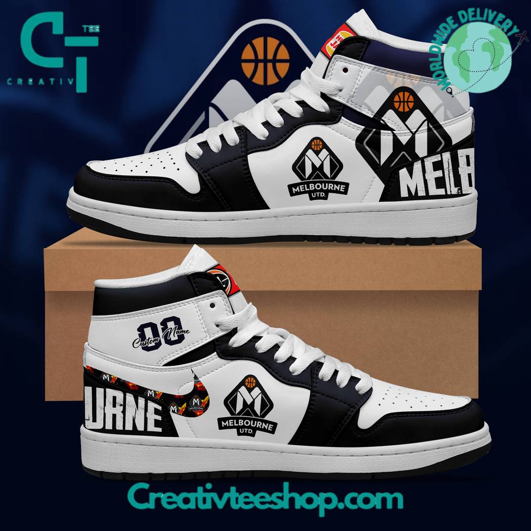 Ideafootwear Melbourne United AJ1 High Sneakers Shoes For Men And Women 1