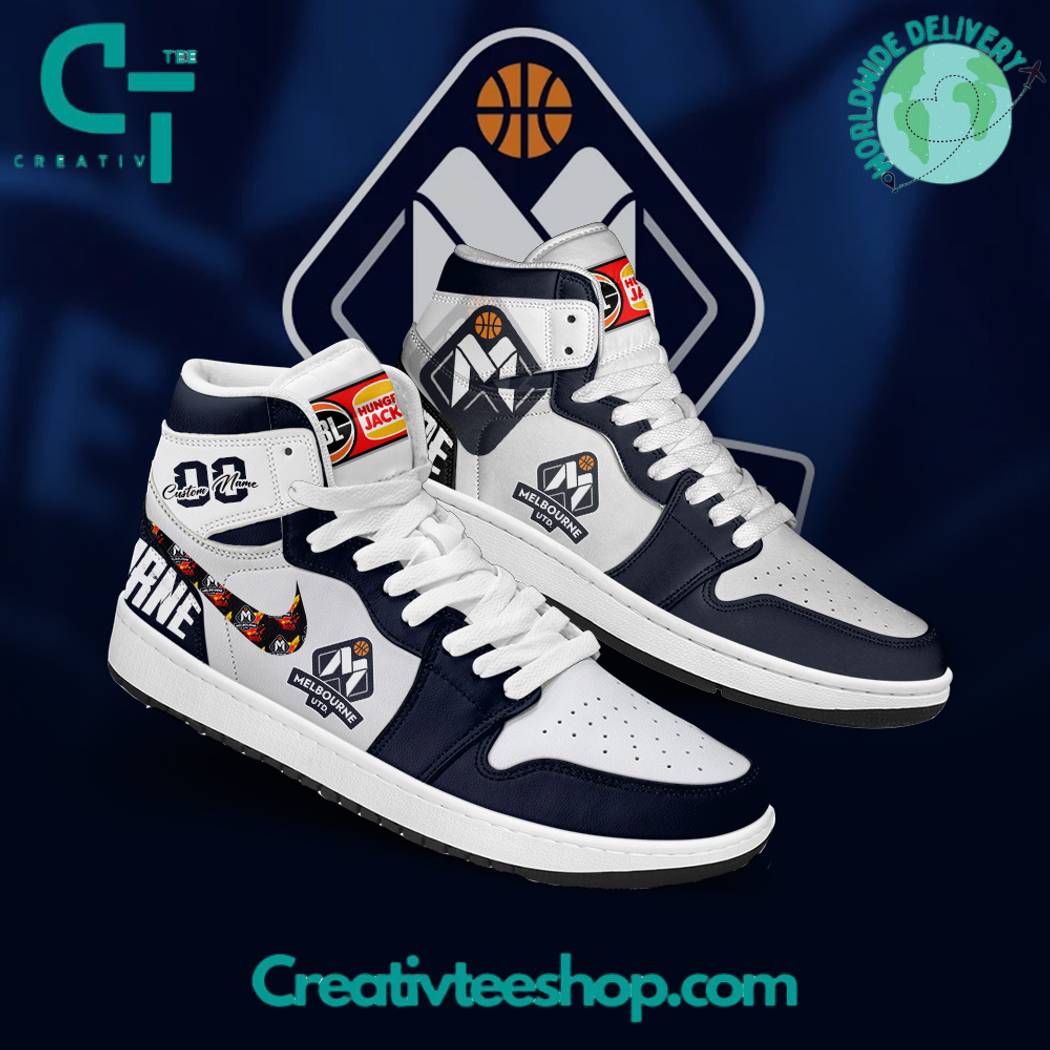 Ideafootwear Melbourne United AJ1 High Sneakers Shoes For Men And Women 1
