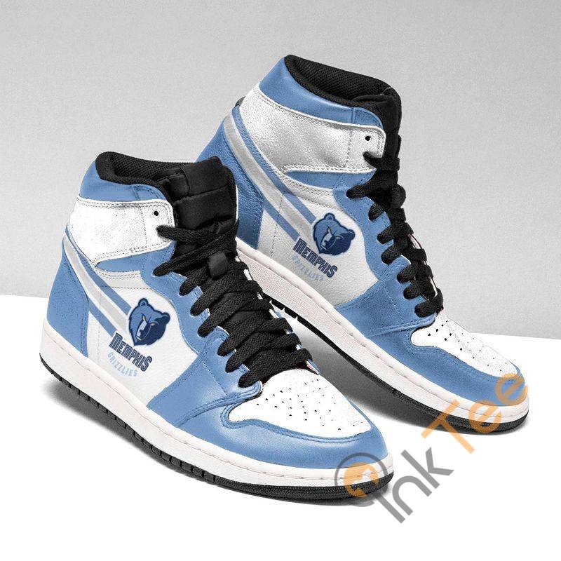 Ideafootwear Memphis Grizzlies NBA AJ1 High Sneakers Shoes For Men And Women 2