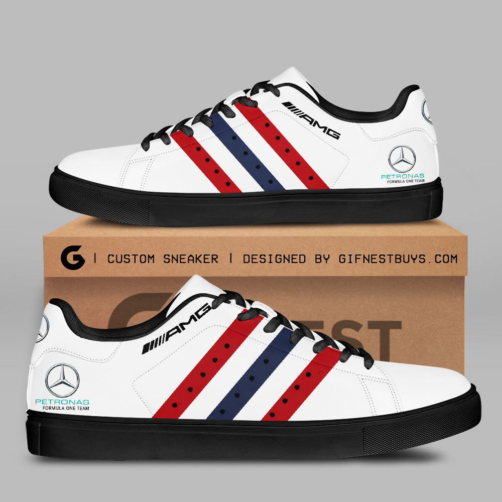 Ideafootwear Mercedes-AMG Petronas F1 Skate Stan Shoes Sneakes For Men And Women 1