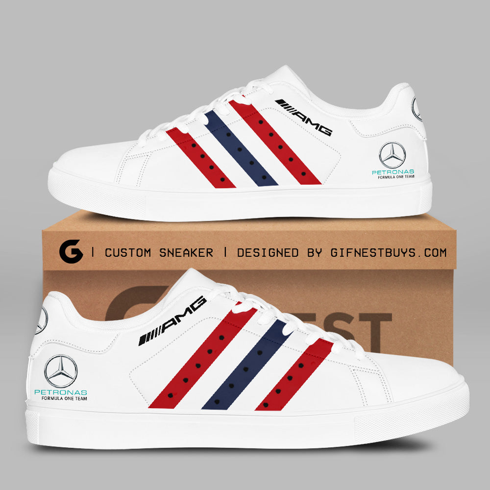 Ideafootwear Mercedes-AMG Petronas F1 Skate Stan Shoes Sneakes For Men And Women 1