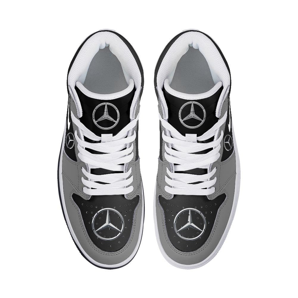 Ideafootwear Mercedes Benz AJ1 High Sneakers Shoes For Men And Women 1