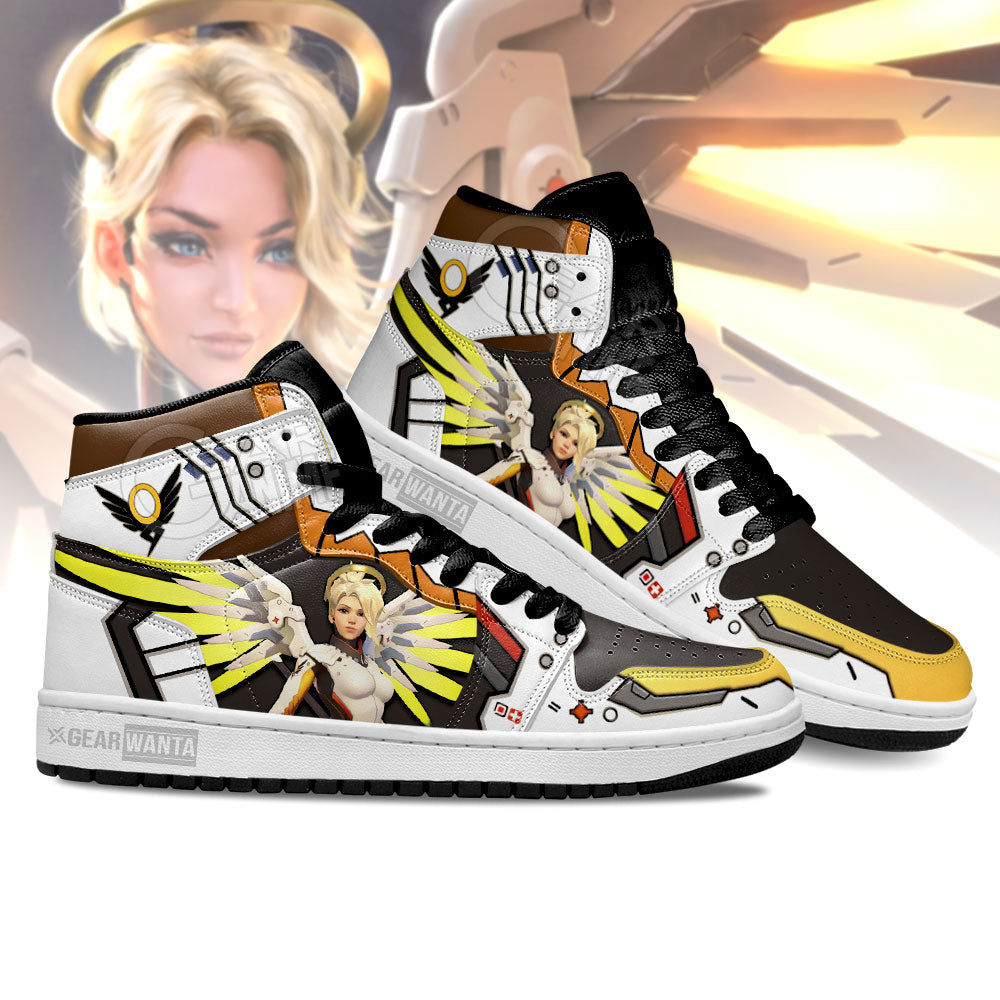 Ideafootwear Mercy Overwatch AJ1 High Sneakers Shoes For Men And Women 2