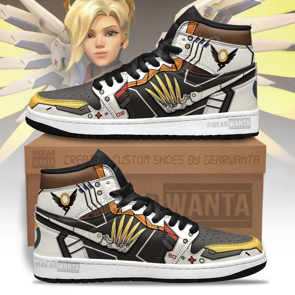 Ideafootwear Mercy Overwatch AJ1 High Sneakers Shoes For Men And Women 1