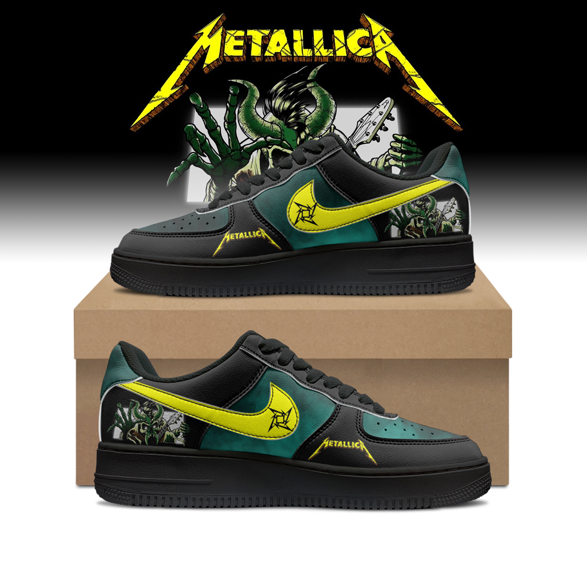 Ideafootwear Metalica Air Low-Top Sneakers Shoes For Men And Women 1