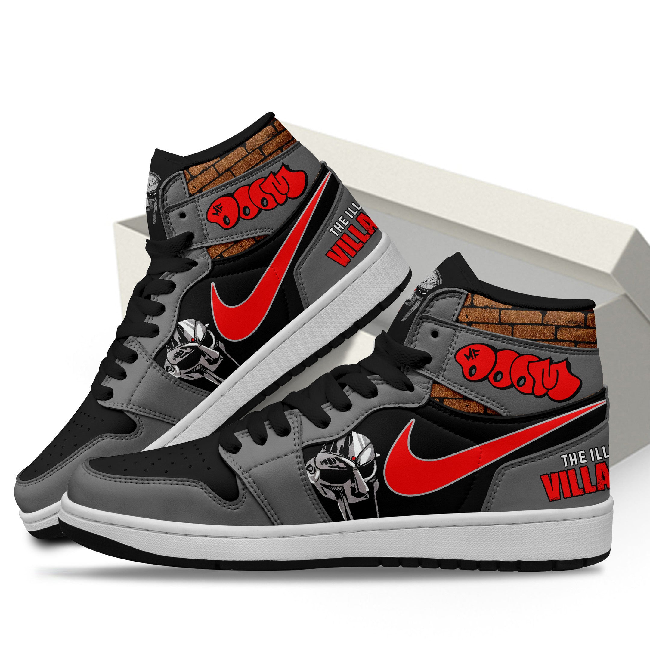 Ideafootwear MF Doom AJ1 High Sneakers Shoes For Men And Women 1