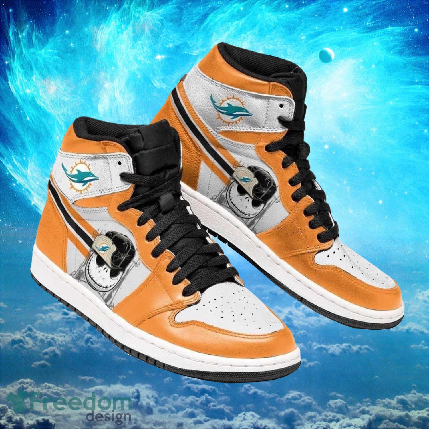 Ideafootwear Miami Dolphins AJ1 High Sneakers Shoes For Men And Women 11