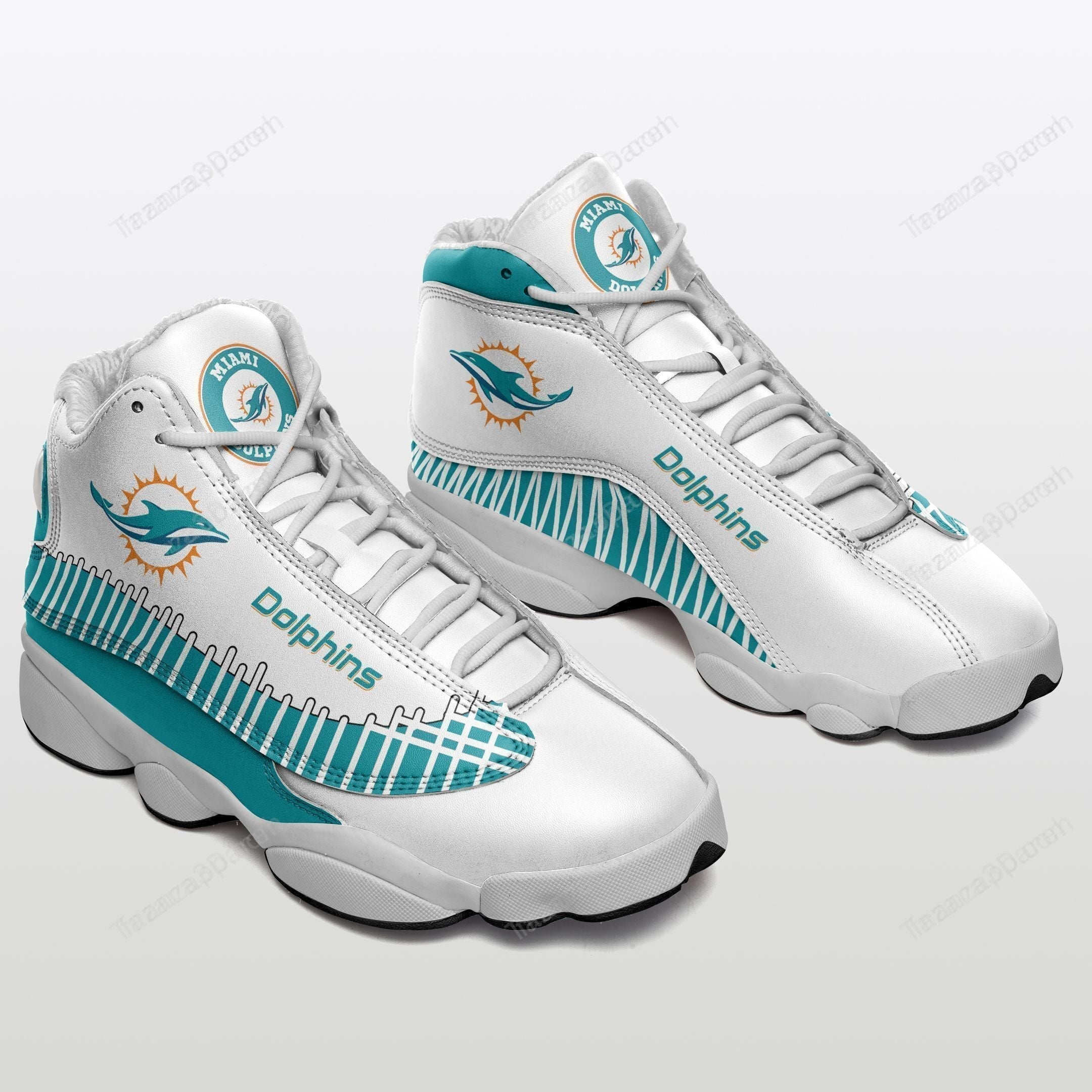 Ideafootwear Miami Dolphins AJ13 Sneakers Shoes For Men And Women 46