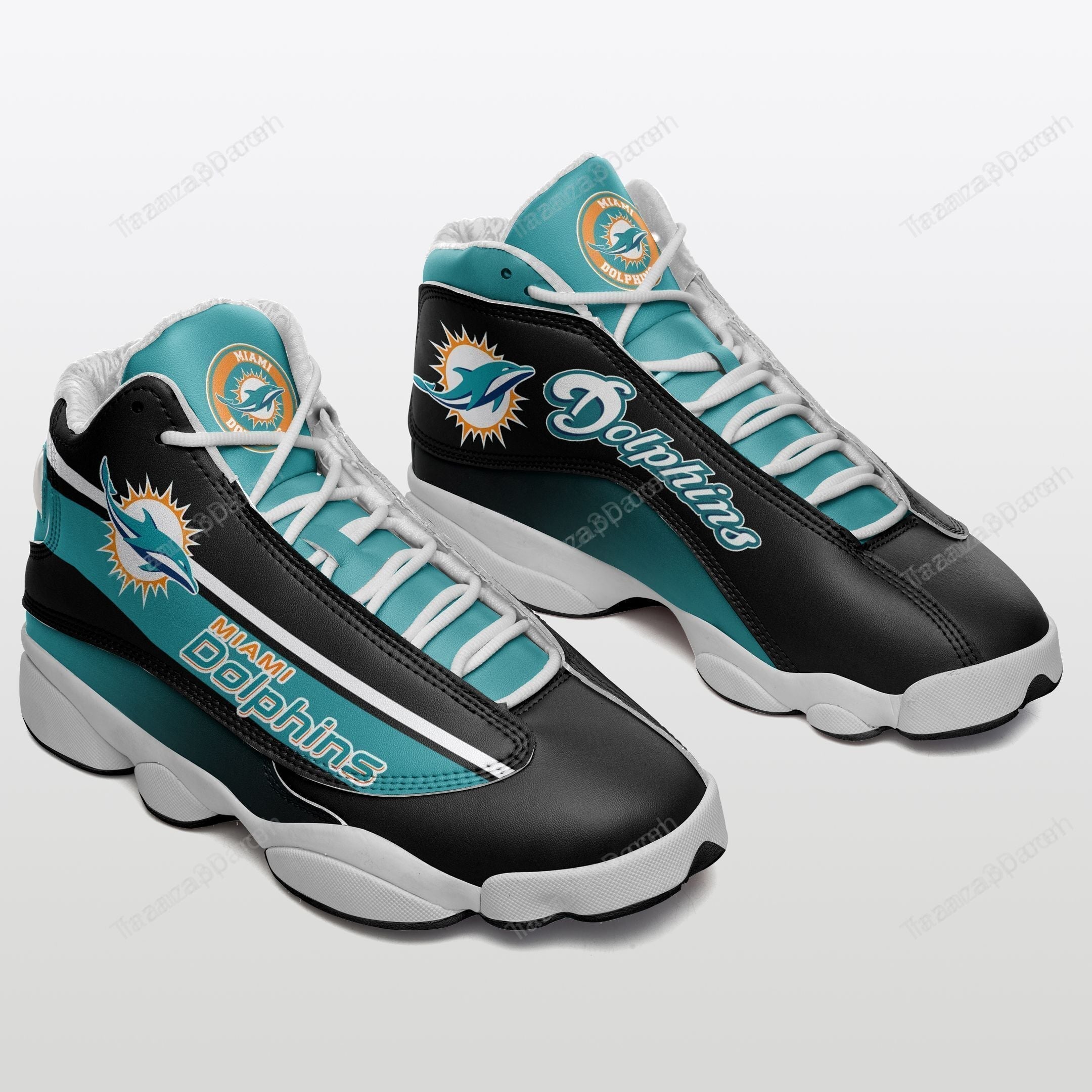 Ideafootwear Miami Dolphins AJ13 Sneakers Shoes For Men And Women 53