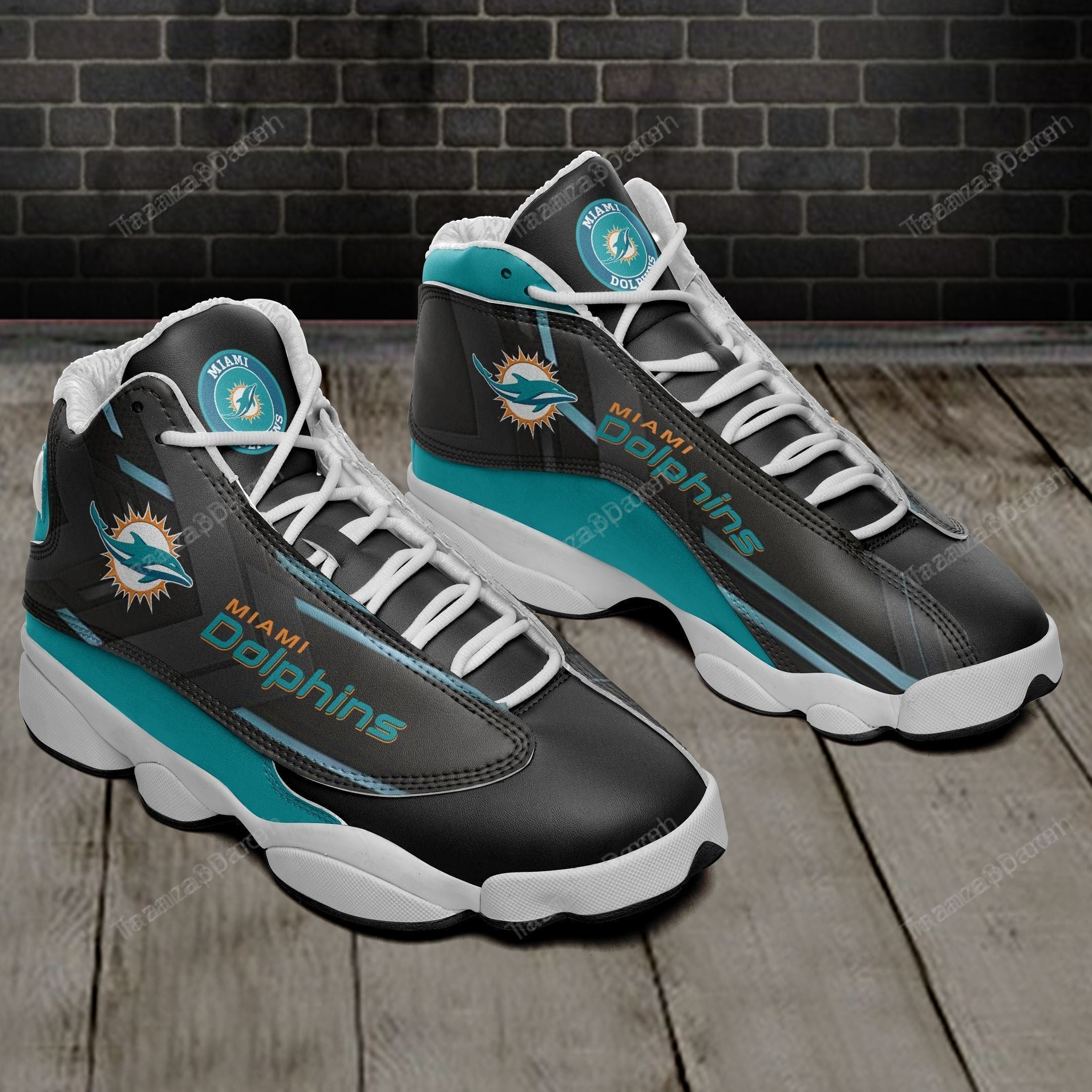 Ideafootwear Miami Dolphins AJ13 Sneakers Shoes For Men And Women 68