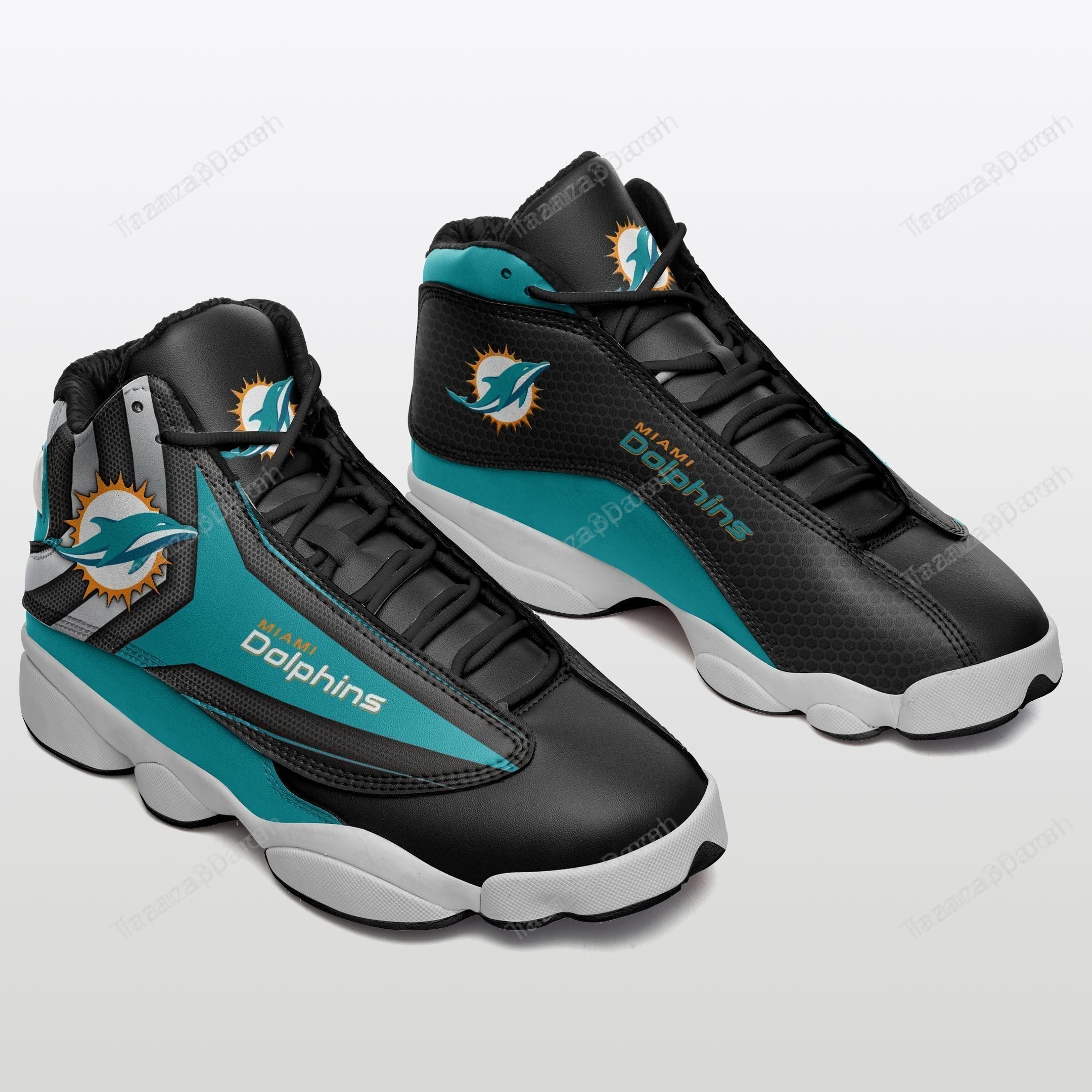 Ideafootwear Miami Dolphins AJ13 Sneakers Shoes For Men And Women 59