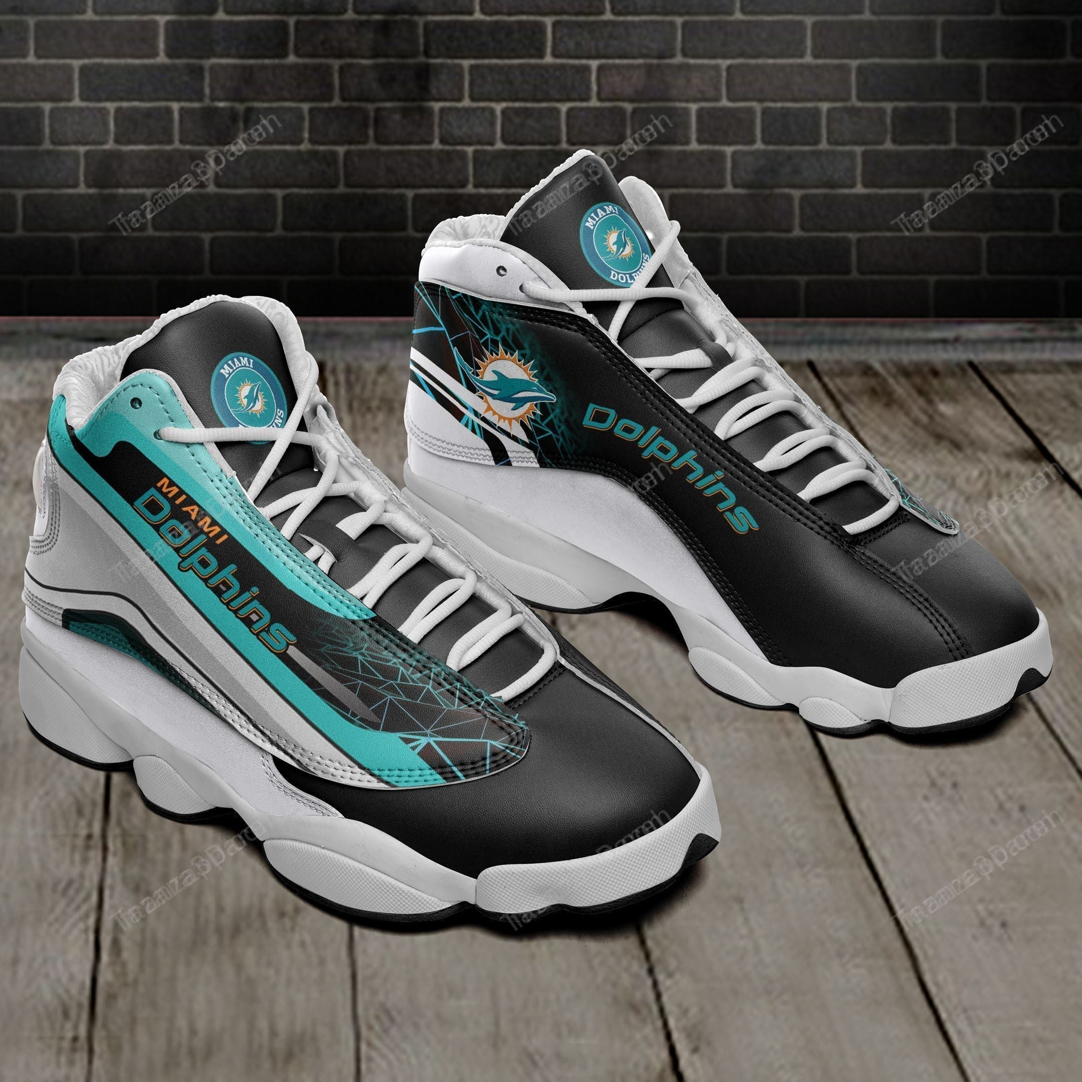 Ideafootwear Miami Dolphins AJ13 Sneakers Shoes For Men And Women 45