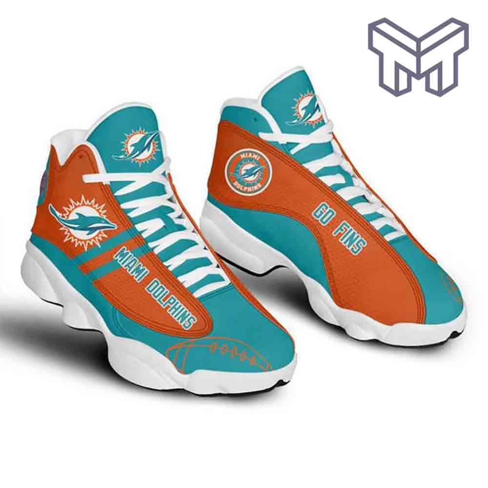 Ideafootwear Miami Dolphins AJ13 Sneakers Shoes For Men And Women 25