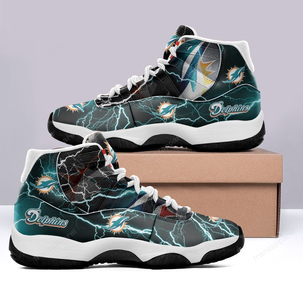Ideafootwear Miami Dolphins AJ13 Sneakers Shoes For Men And Women 35