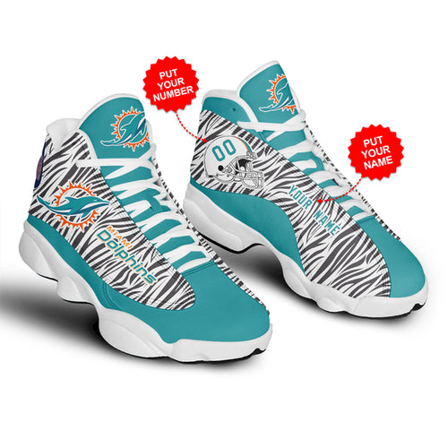 Ideafootwear Miami Dolphins AJ13 Sneakers Shoes For Men And Women 5