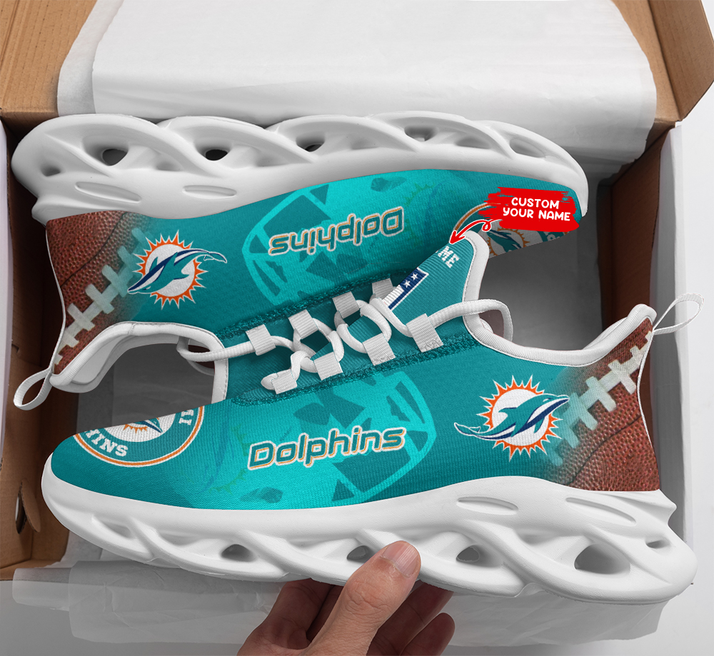 Ideafootwear Miami Dolphins Max Soul Shoes Sneakers For Men And Women 29