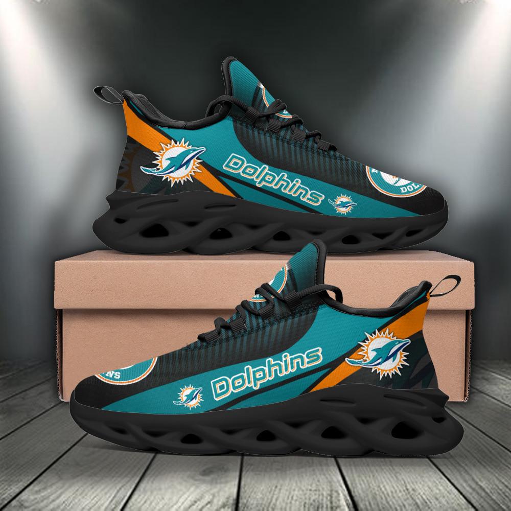 Ideafootwear Miami Dolphins Max Soul Shoes Sneakers For Men And Women 4
