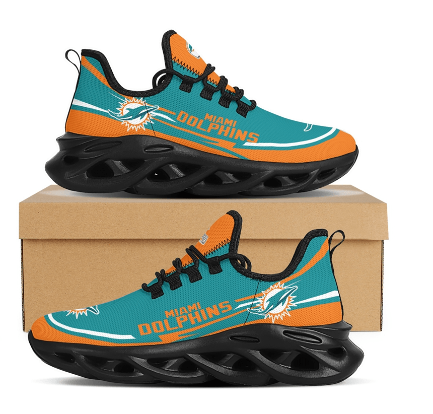 Ideafootwear Miami Dolphins Max Soul Shoes Sneakers For Men And Women 16