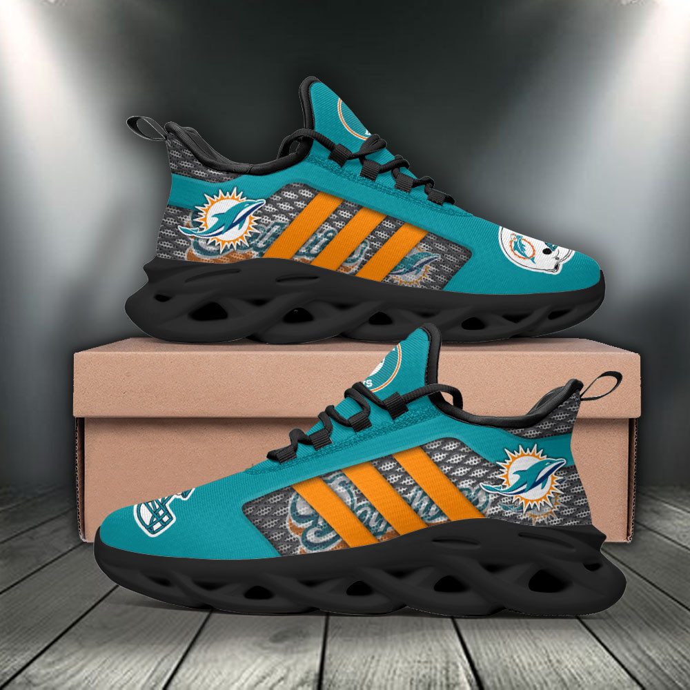 Ideafootwear Miami Dolphins Max Soul Shoes Sneakers For Men And Women 1