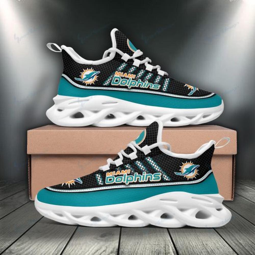 Ideafootwear Miami Dolphins Max Soul Shoes Sneakers For Men And Women 7