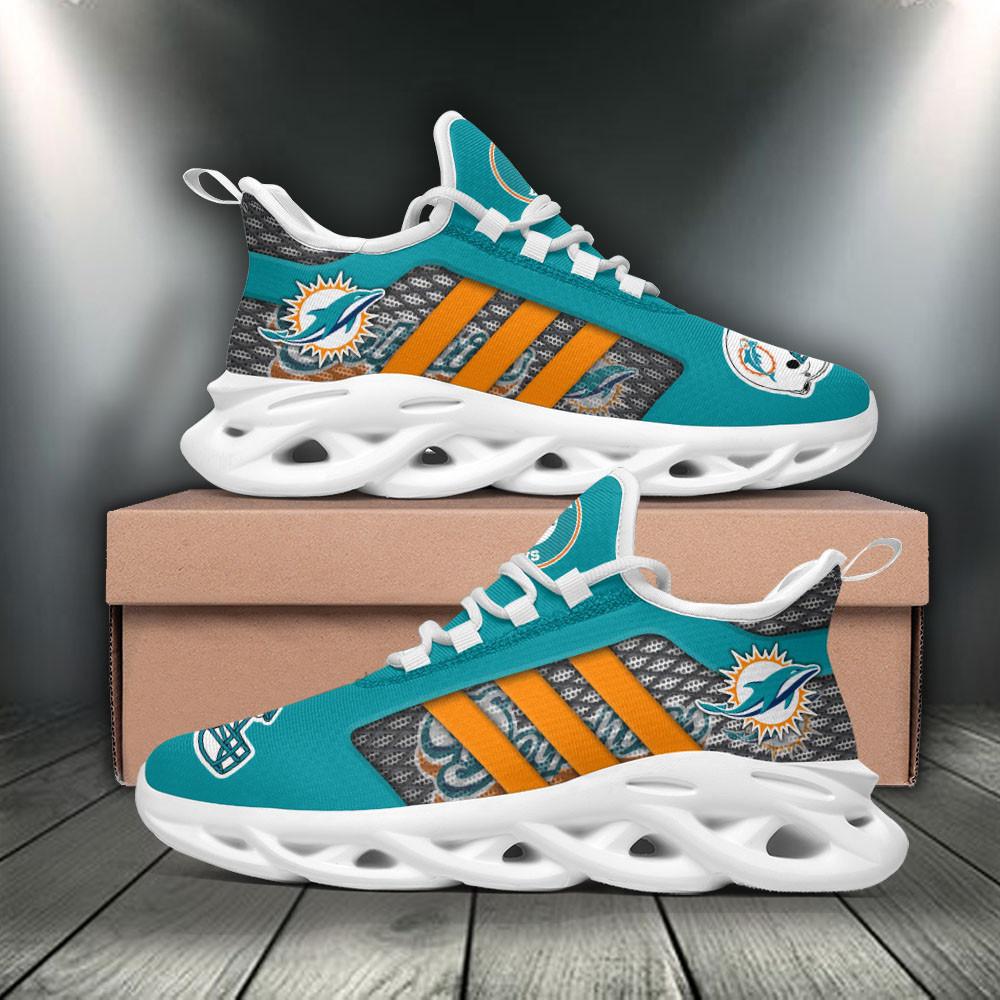 Ideafootwear Miami Dolphins Max Soul Shoes Sneakers For Men And Women 1
