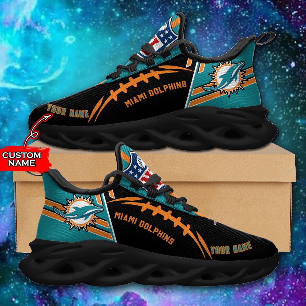 Ideafootwear Miami Dolphins Max Soul Shoes Sneakers For Men And Women 30
