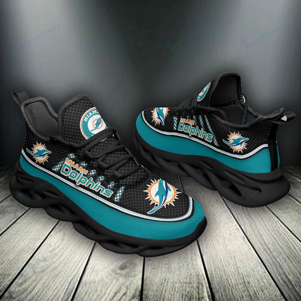 Ideafootwear Miami Dolphins Max Soul Shoes Sneakers For Men And Women 7