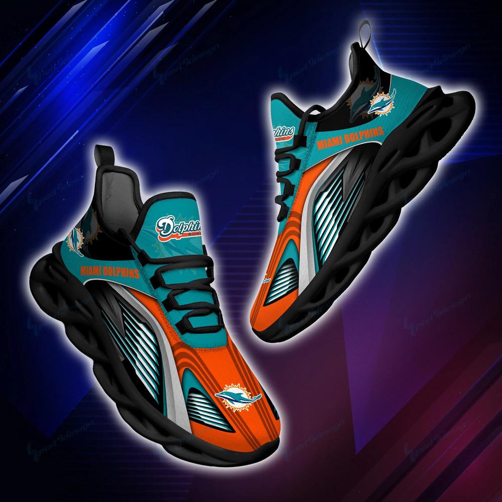 Ideafootwear Miami Dolphins Max Soul Shoes Sneakers For Men And Women 9