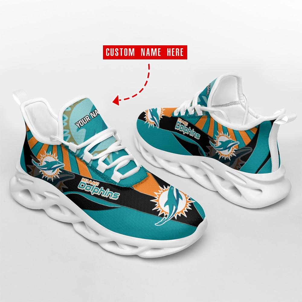Ideafootwear Miami Dolphins Max Soul Shoes Sneakers For Men And Women 28
