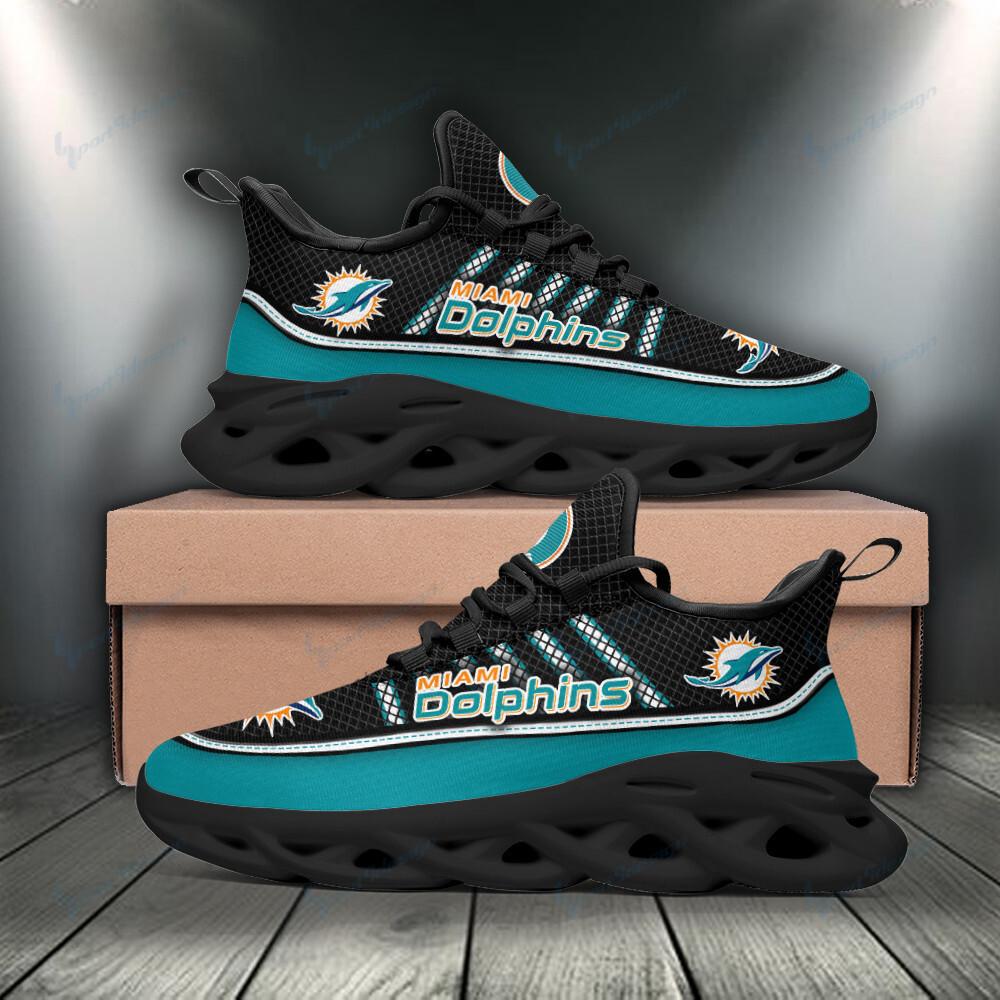 Ideafootwear Miami Dolphins Max Soul Shoes Sneakers For Men And Women 7