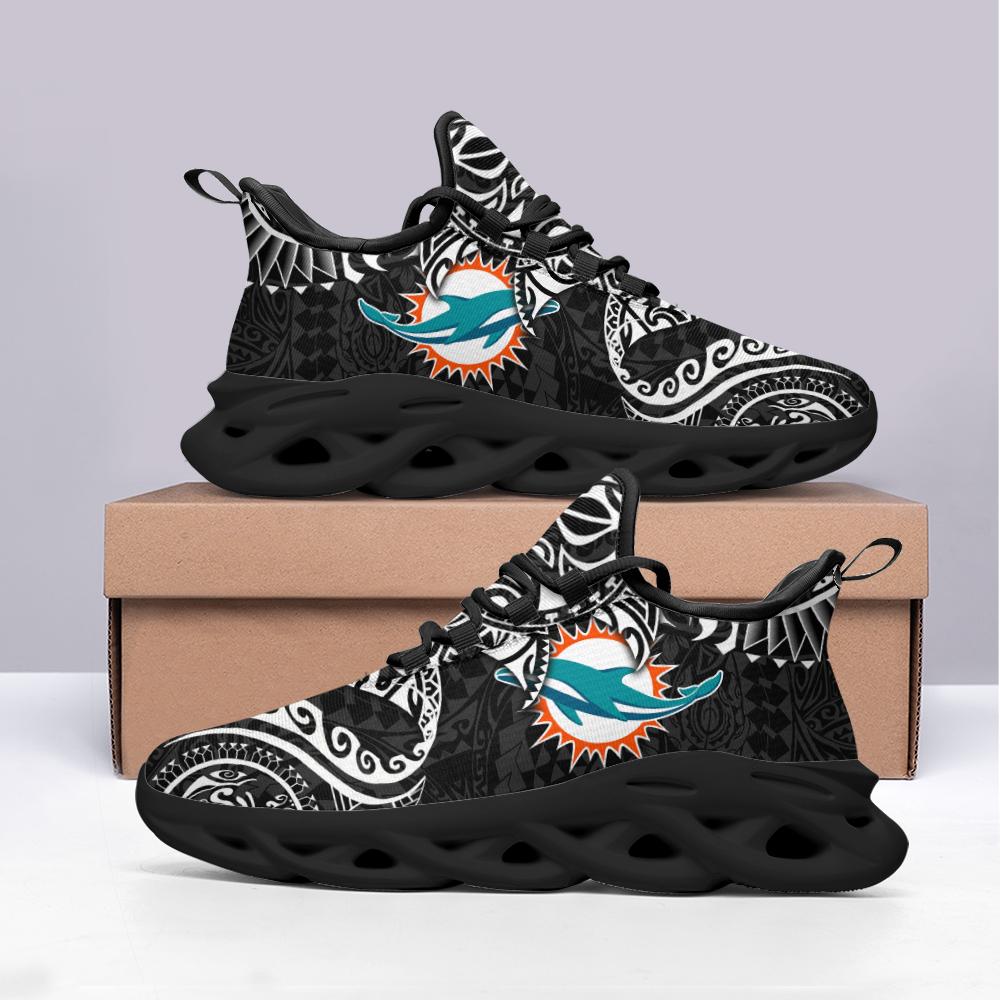 Ideafootwear Miami Dolphins Max Soul Shoes Sneakers For Men And Women 6