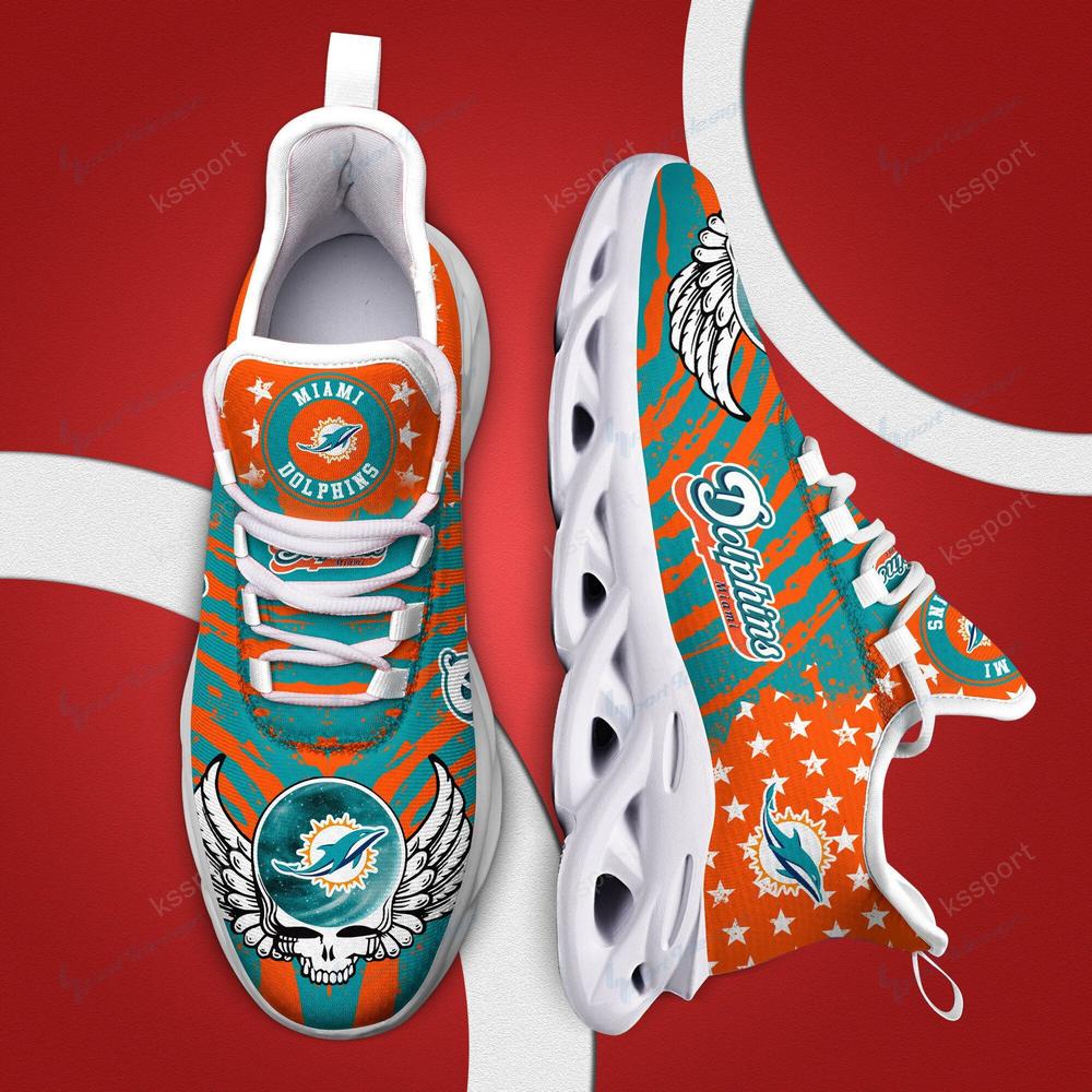 Ideafootwear Miami Dolphins Max Soul Shoes Sneakers For Men And Women 35