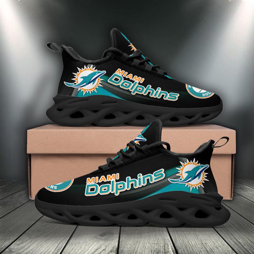 Ideafootwear Miami Dolphins Max Soul Shoes Sneakers For Men And Women 8