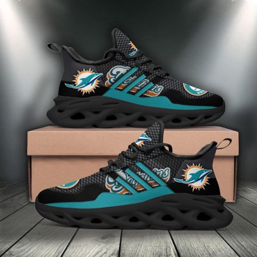 Ideafootwear Miami Dolphins Max Soul Shoes Sneakers For Men And Women 5