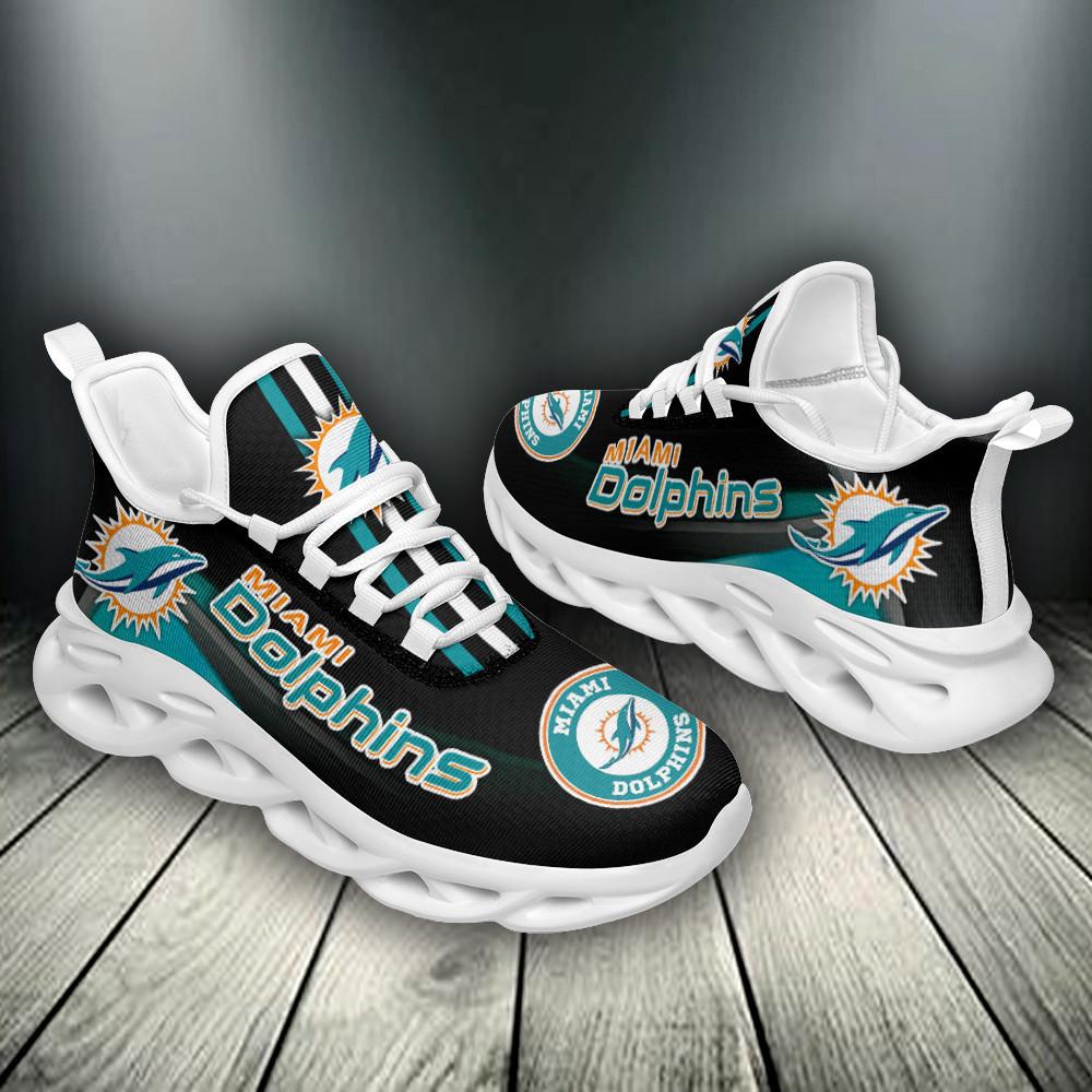 Ideafootwear Miami Dolphins Max Soul Shoes Sneakers For Men And Women 8