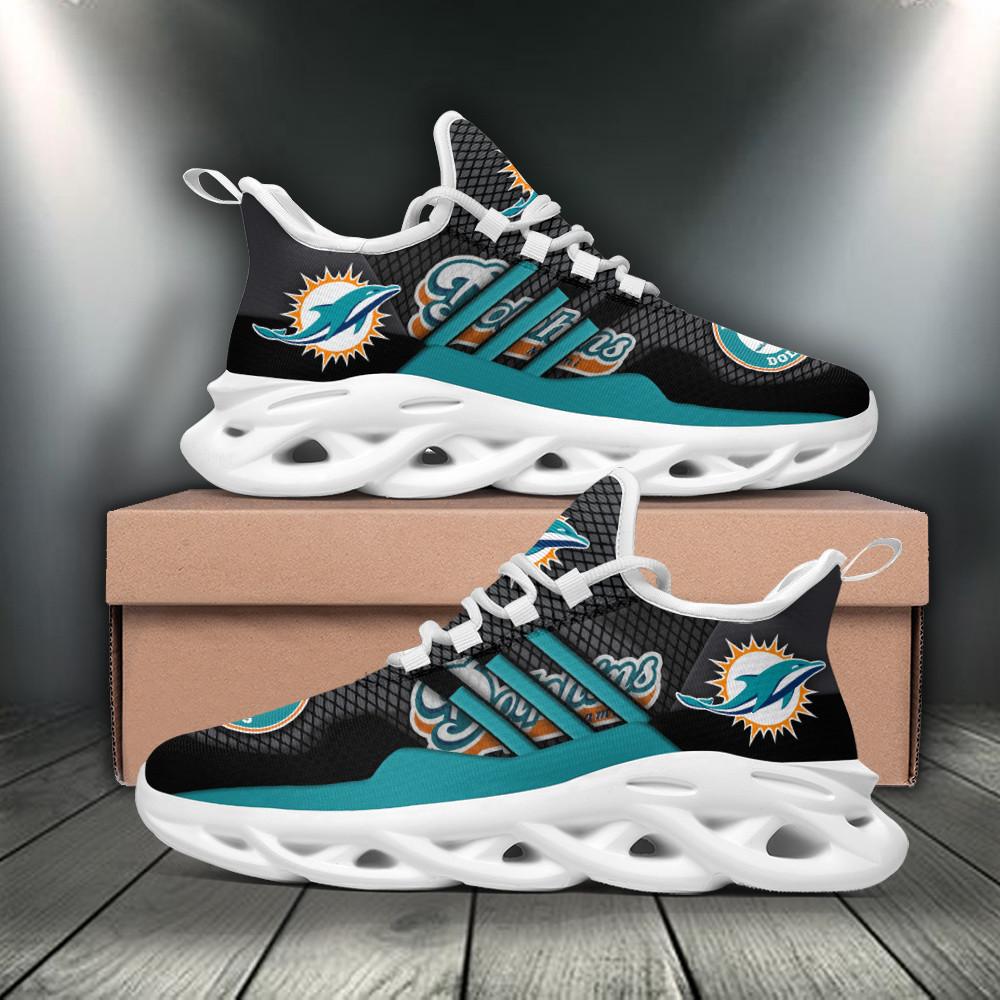 Ideafootwear Miami Dolphins Max Soul Shoes Sneakers For Men And Women 5