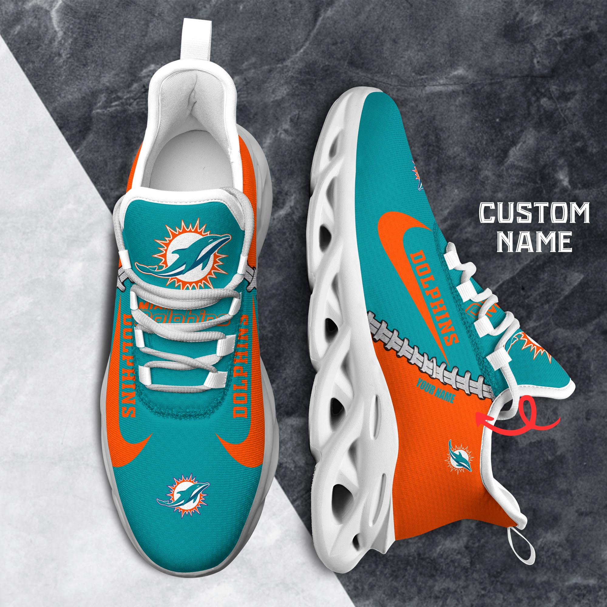 Ideafootwear Miami Dolphins Max Soul Shoes Sneakers For Men And Women 31
