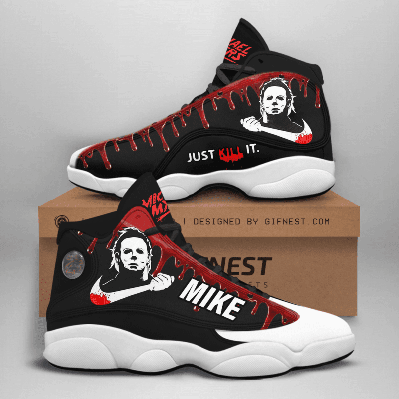 Ideafootwear Michael Myers AJ13 Sneakers Shoes For Men And Women 1