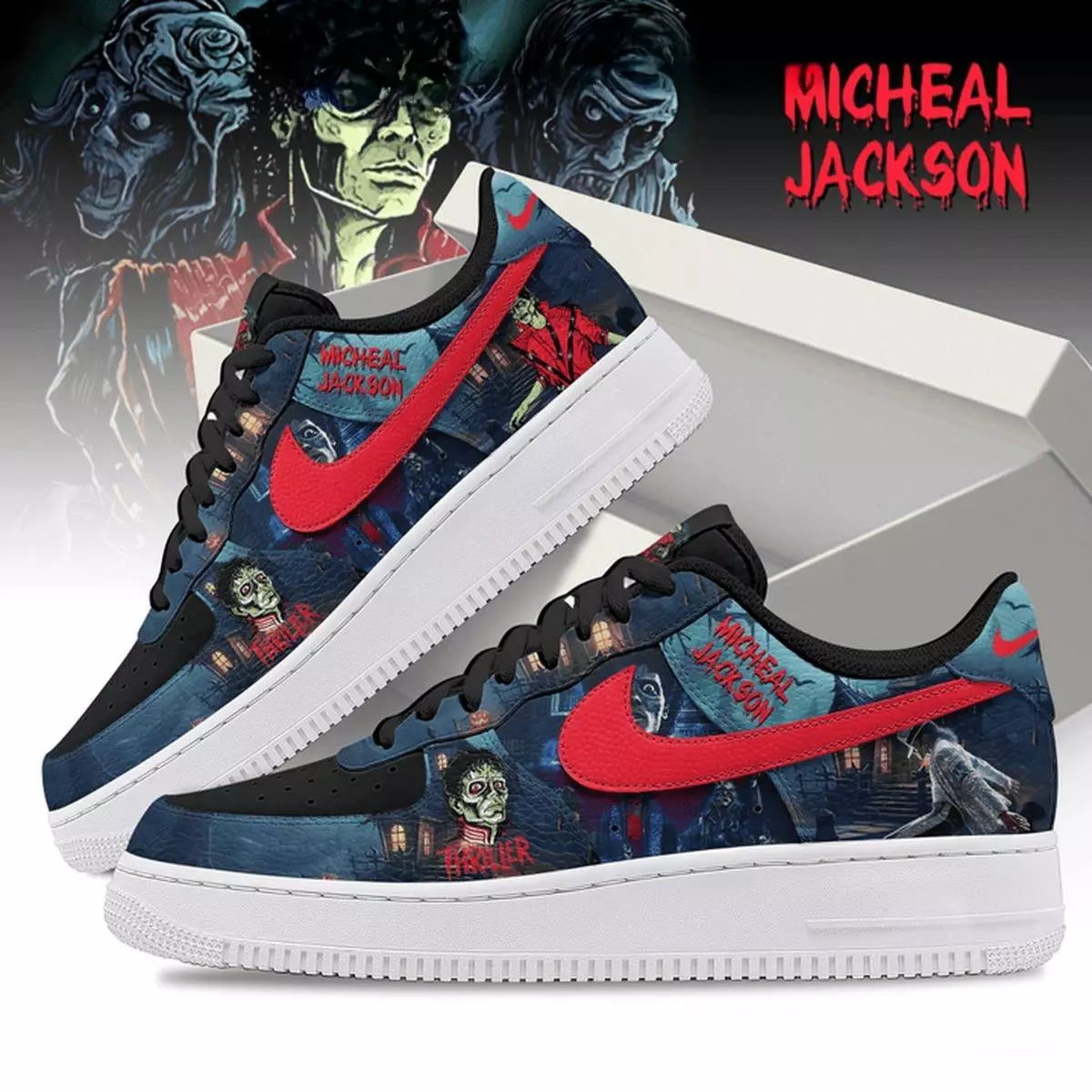 Ideafootwear Micheal Jackson Air Low-Top Sneakers Shoes For Men And Women 1