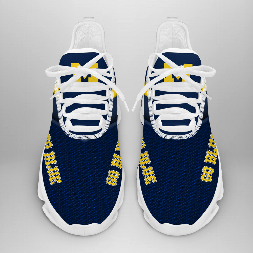 Ideafootwear Michigan Wolverines Max Soul Shoes Sneakers For Men And Women 9