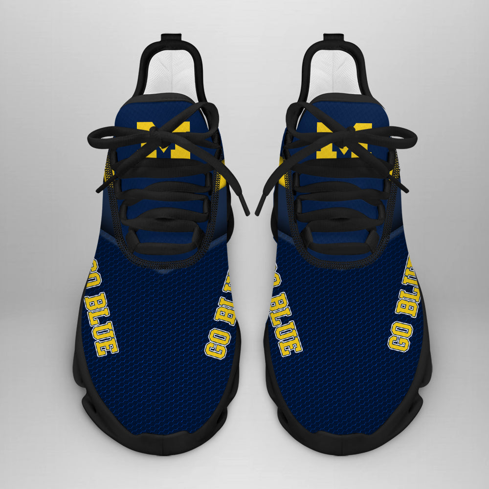 Ideafootwear Michigan Wolverines Max Soul Shoes Sneakers For Men And Women 9