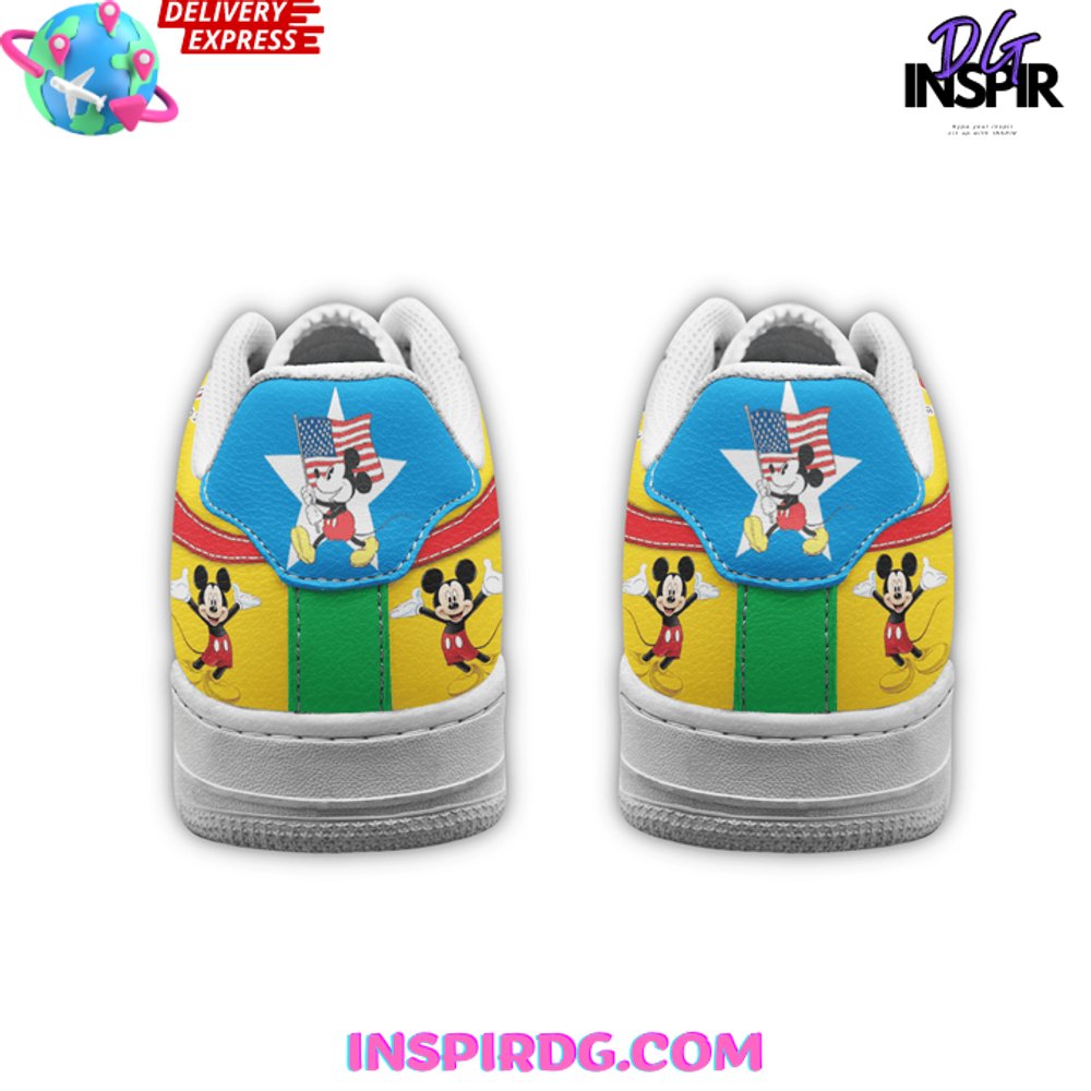 Ideafootwear Mickey Mouse USA Olympic Paris Air Low-Top Sneakers Shoes For Men And Women 1