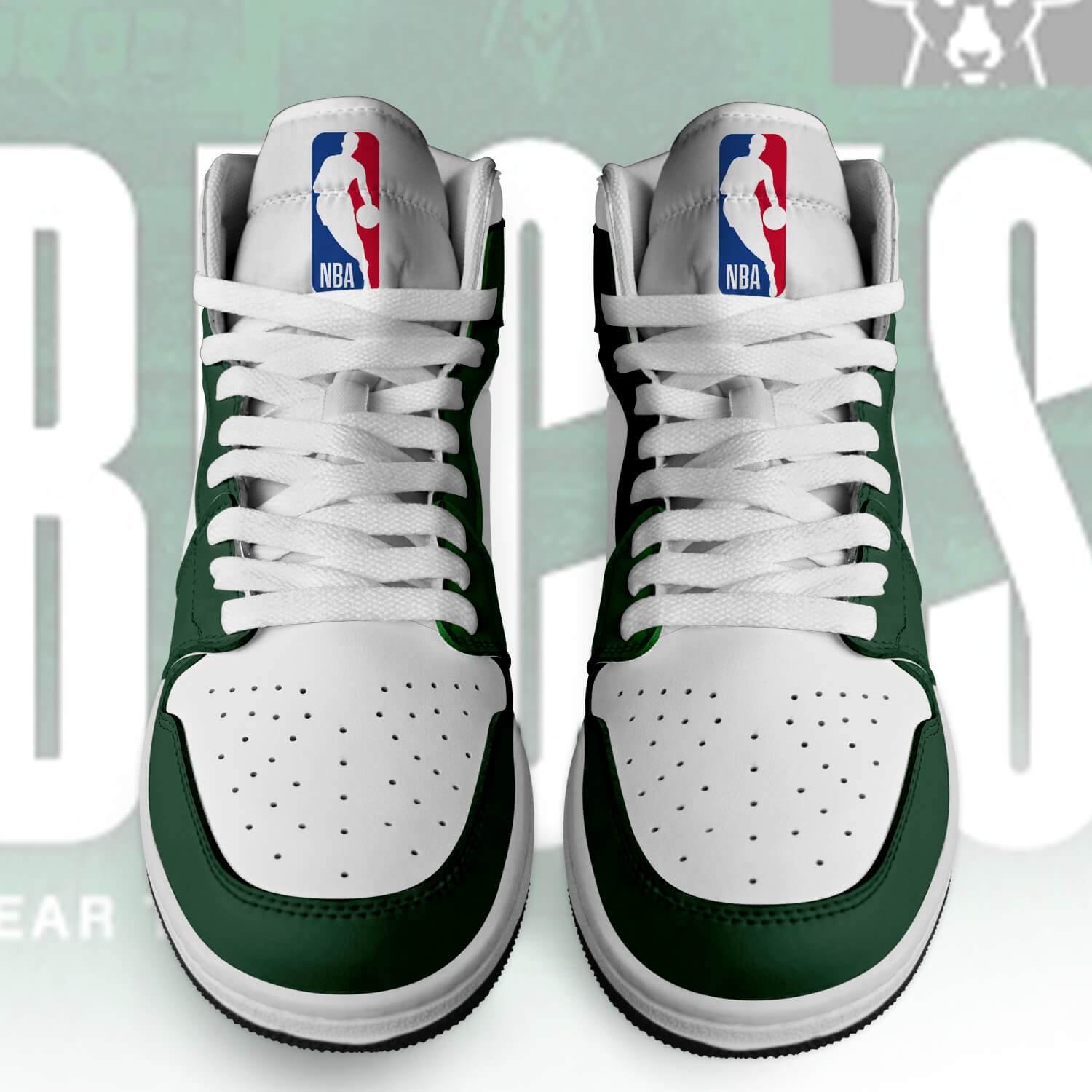 Ideafootwear Milwaukee Bucks AJ1 High Sneakers Shoes For Men And Women 1
