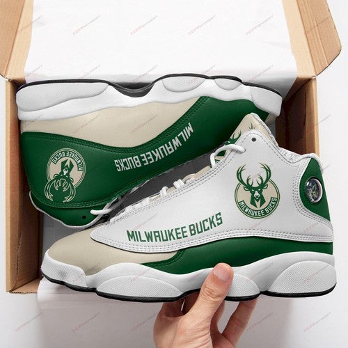 Ideafootwear Milwaukee Bucks AJ13 Sneakers Shoes For Men And Women 2
