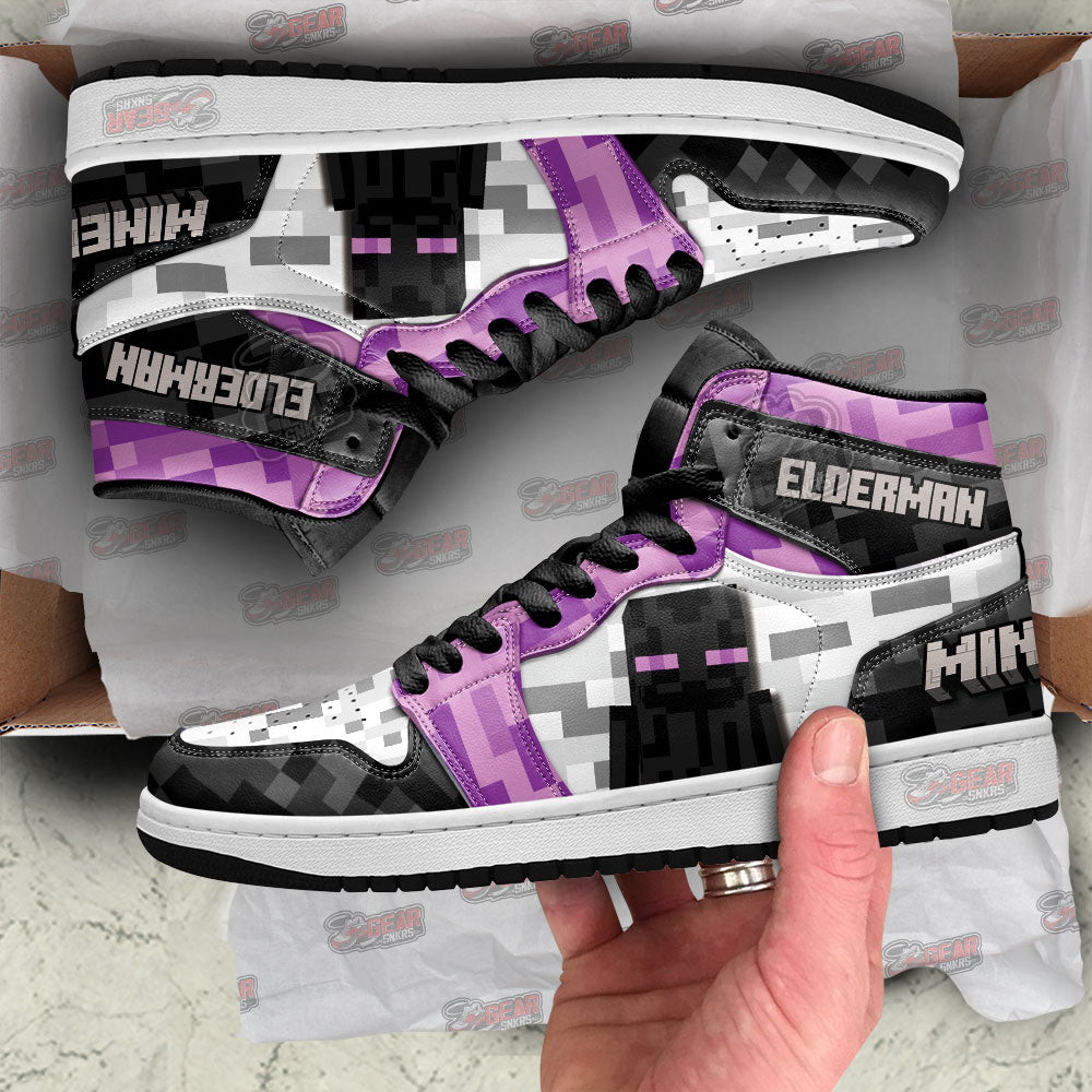 Ideafootwear Minecraft AJ1 High Sneakers Shoes For Men And Women 9