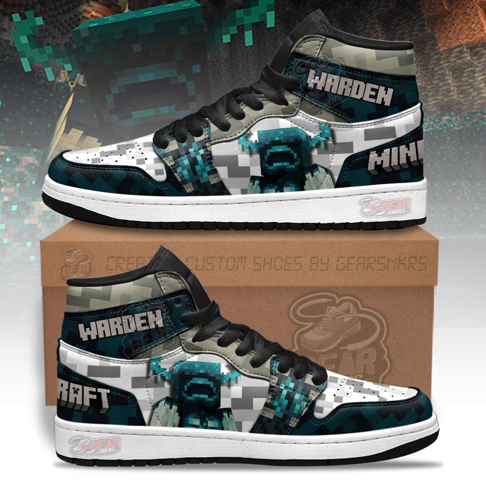Ideafootwear Minecraft AJ1 High Sneakers Shoes For Men And Women 6