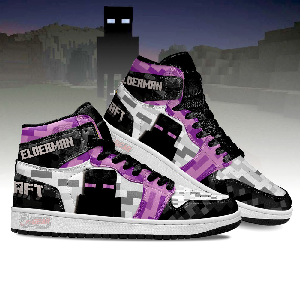 Ideafootwear Minecraft AJ1 High Sneakers Shoes For Men And Women 9