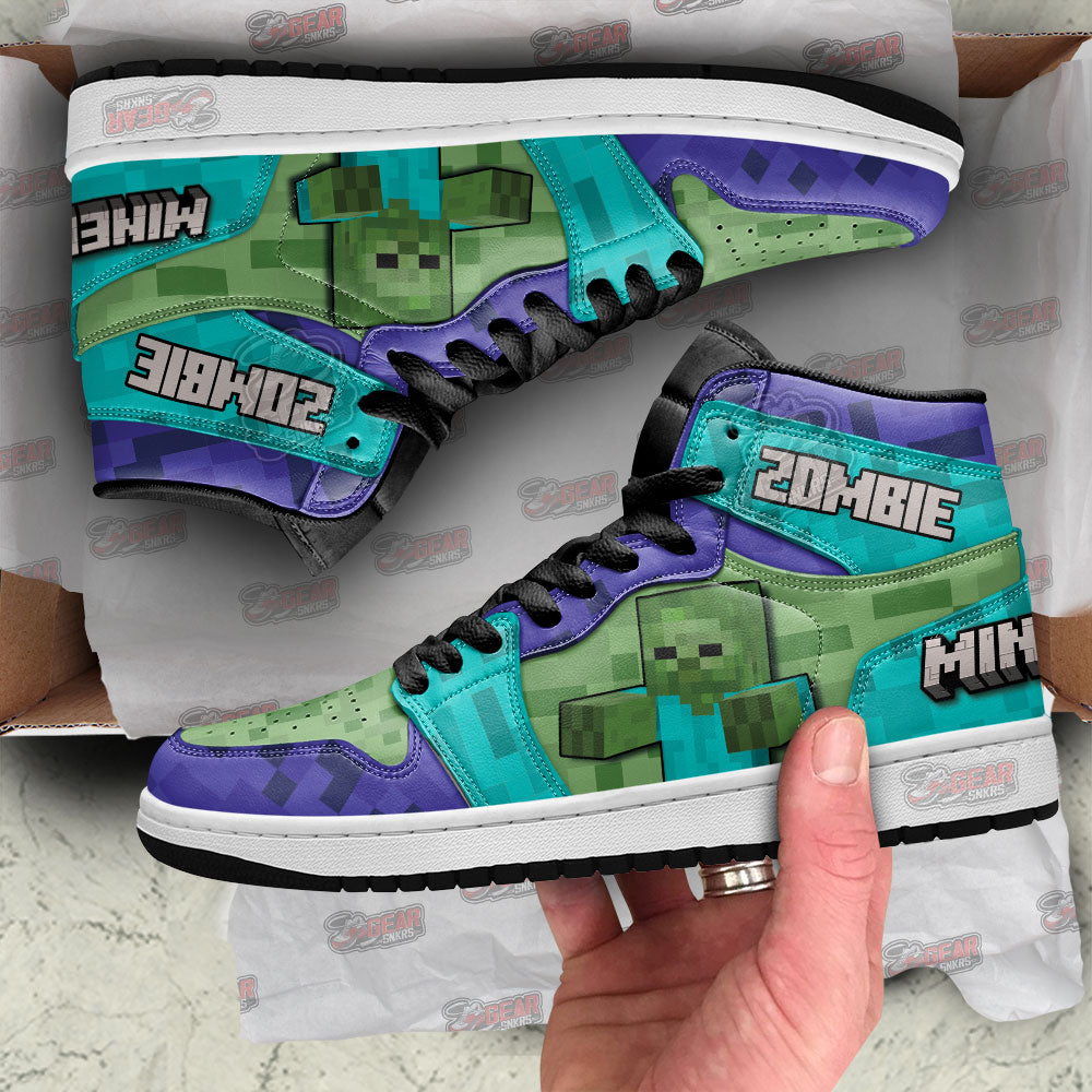 Ideafootwear Minecraft AJ1 High Sneakers Shoes For Men And Women 4